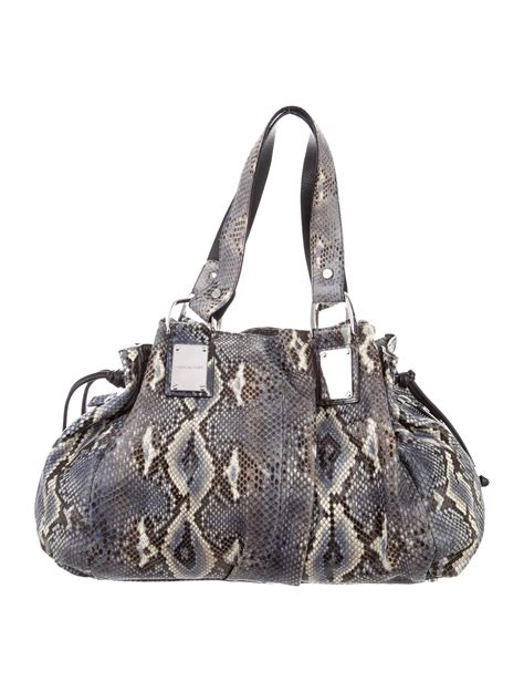 michael kors stripe snakeskin purse|snakeskin Michael Kors collection handbags.